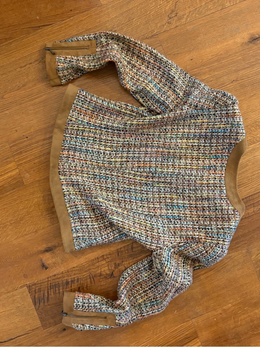 6 by Six Multicolor Tweed Jacket Size S - Picture 5 of 8